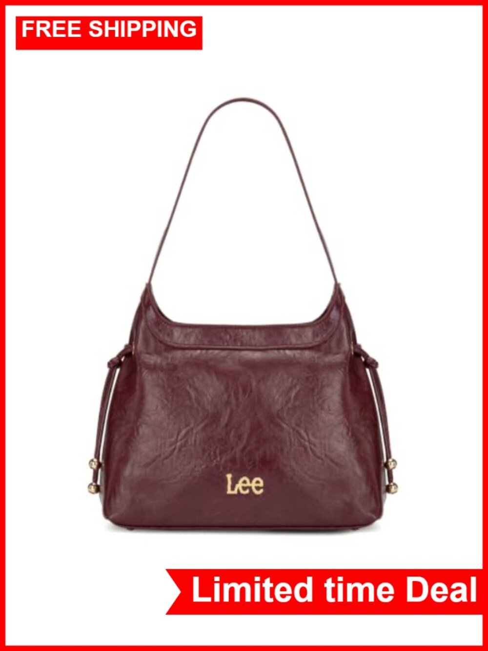 Vintage Faux Leather Top Handle Satchel Bag